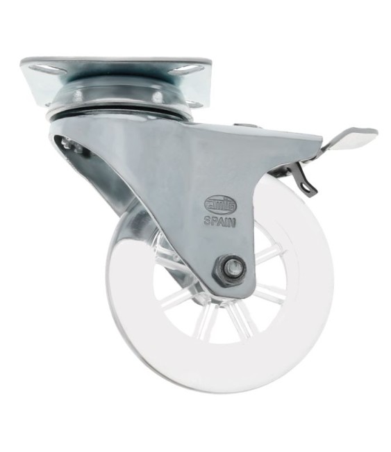 RUEDA 2570 50X18 C/FRENO TRANSPARENTE