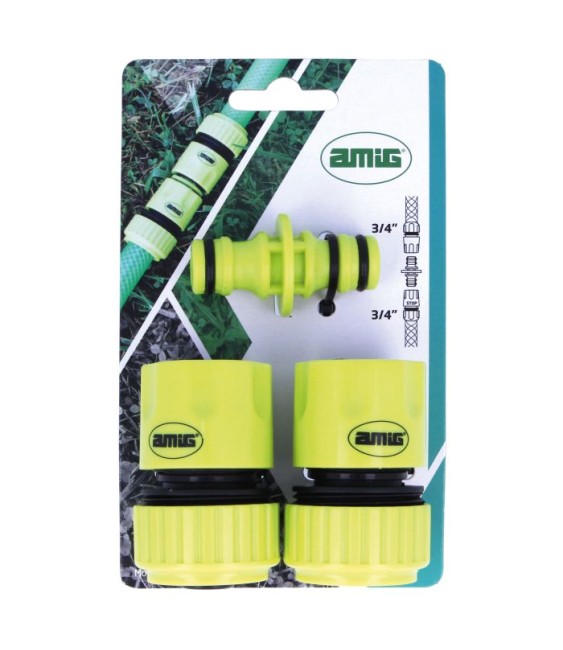 KIT CONECTOR MANGUERA PLASTICO R30 3/4ABS