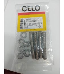 BLISTER 4 UNID.TORNILLO DOBLE ROSCA M12/M10 70 MM INOX A4 (INCLUYE TUERCA+ARANDELA)