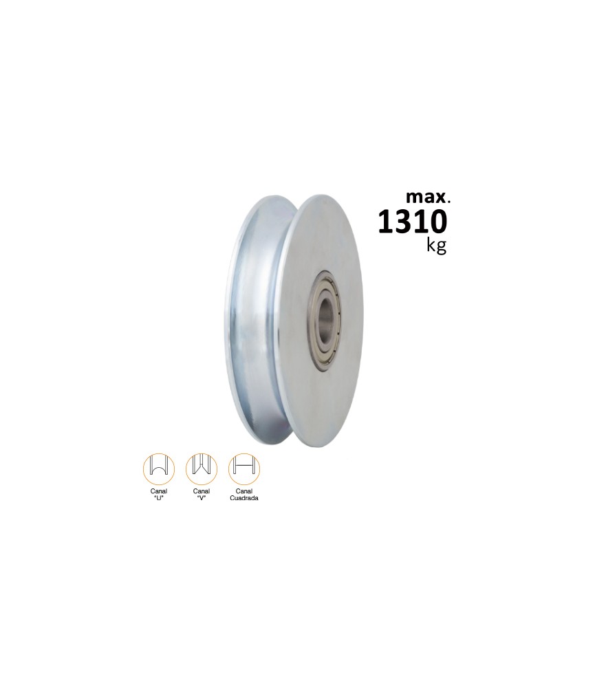 POLEA DOBLE RODAMIENTO 150X20V ANGULO