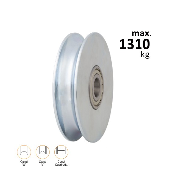 POLEA DOBLE RODAMIENTO 150X20V ANGULO