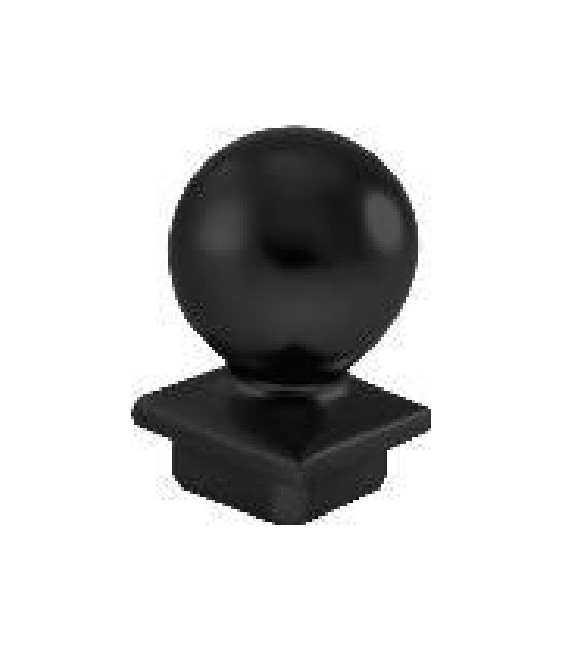 REMATE BOLA ALUMINIO 40X40 NEGRO