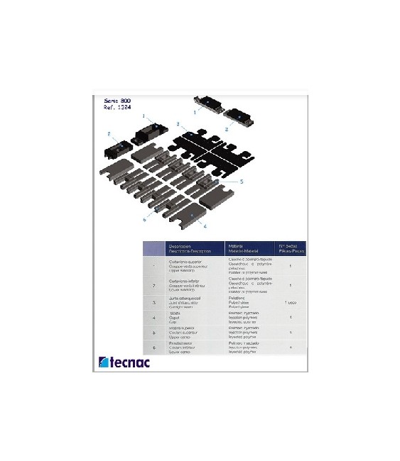 KIT 800 GUIADO CORTAV. CAUCHO REF.1324 | Herrajes HE