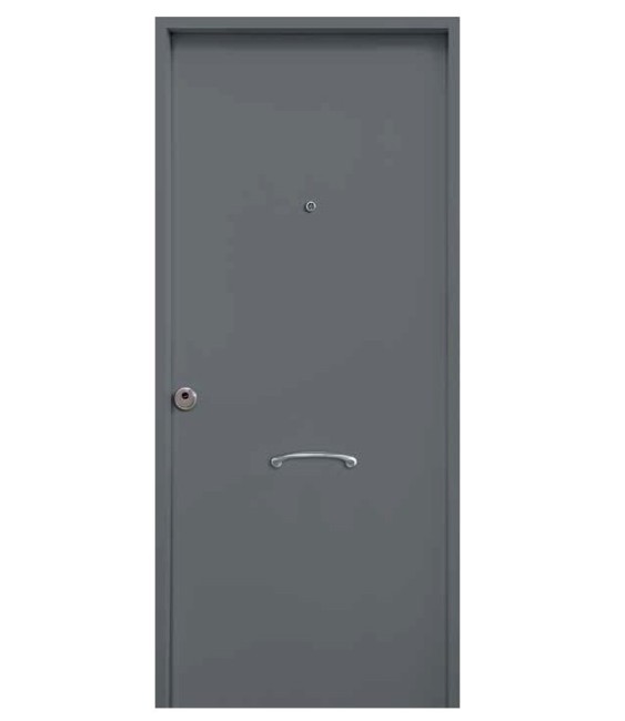 PUERTA NASCOR LISA HOJA 80 3 PTOS GRIS DCHA