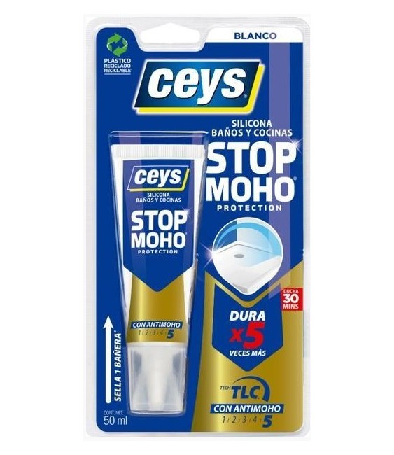 SILICONA STOP-MOHO 50 ML BLANCA | Herrajes HE