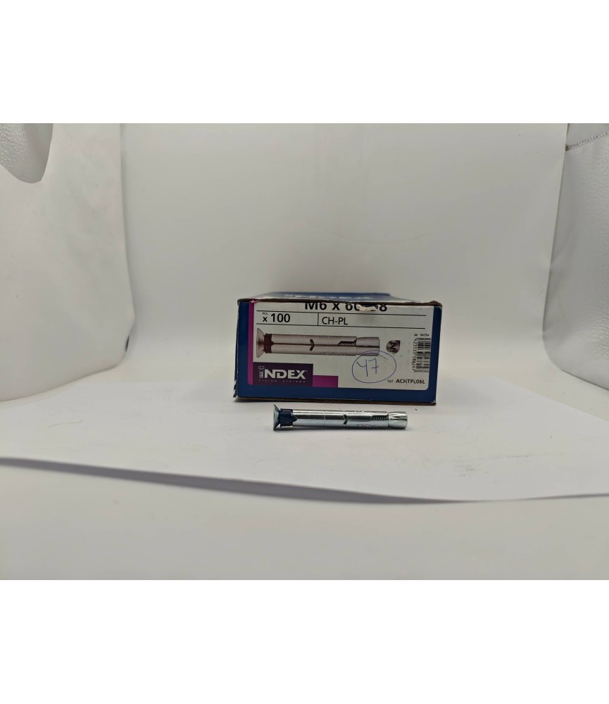 ANCLAJE CH PL M  6X60  BROCA DE 8 CABEZA PLANA | Herrajes HE