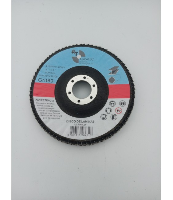 DISCO LAMINAS 125X22 Z 80
