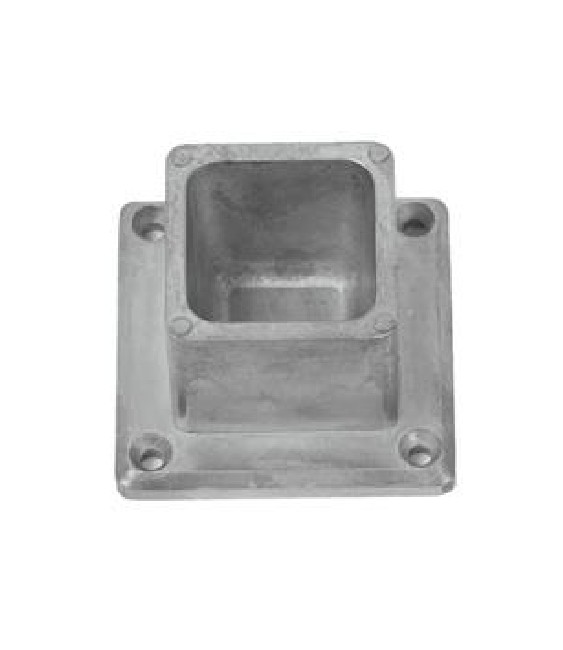 BASE ALUMINIO 70X70 BLANCO | Herrajes HE