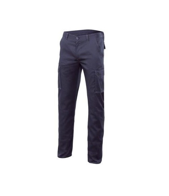 PANTALON MULTIBOLSILLO STRETCH AZUL MARINO T-48