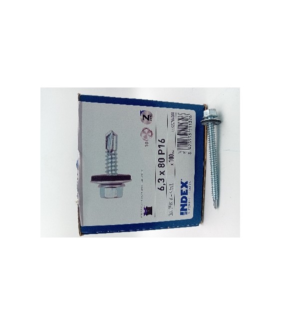 TORNILLO 6.3X80 ARANDELA P-16 7504K+ ARVUL | Herrajes HE