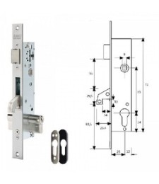 CERRADURA TESA 2240/25 3NI