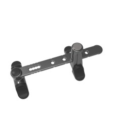 RETENEDOR PRACTICABLE CON PULSADOR NEGRO RTACP | Herrajes HE