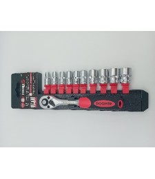 JUEGO 11 UD VASO HEXAGONAL 1/4