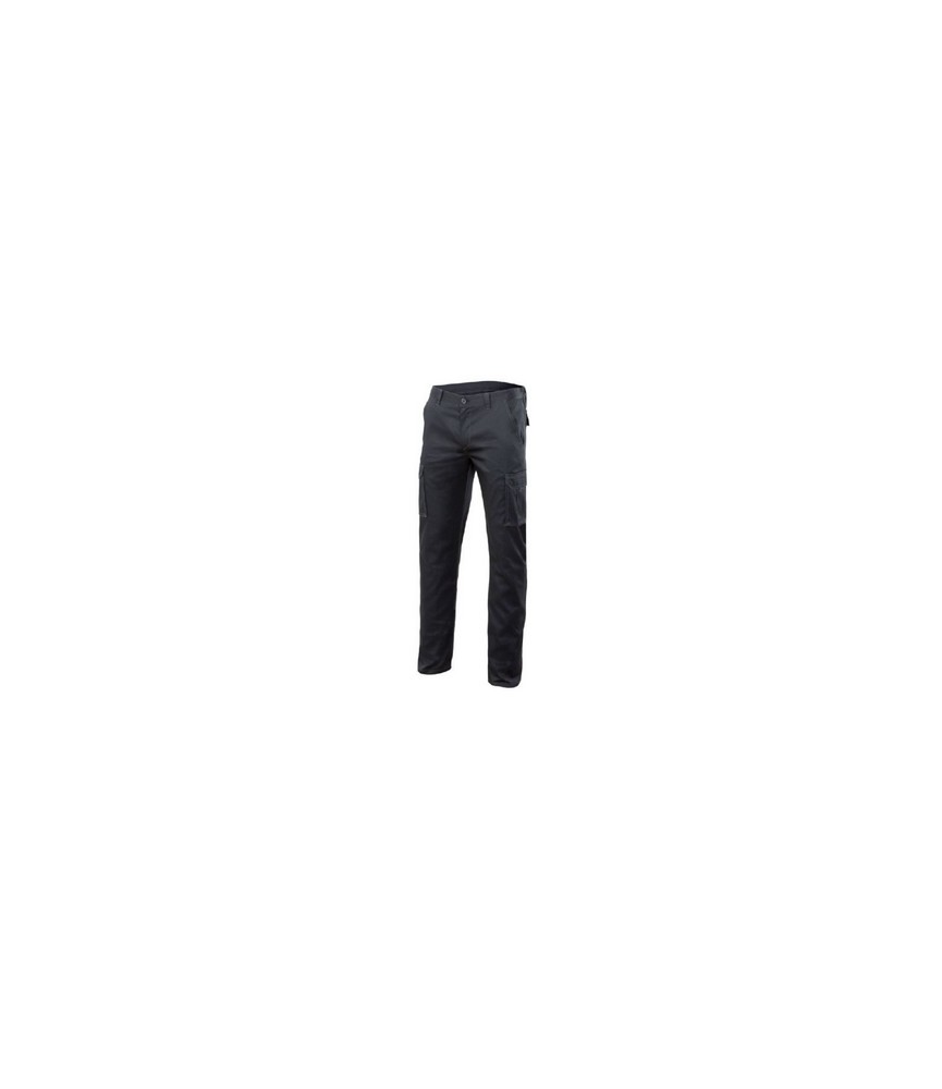 PANTALON MULTIBOLSILLO STRETCH NEGRO T-46