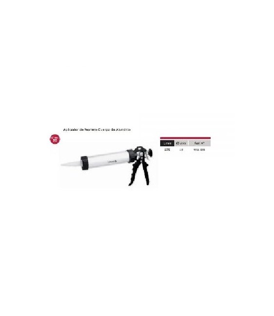 PISTOLA APLIADOR ALUMINIO DE MORTERO 225MM | Herrajes HE