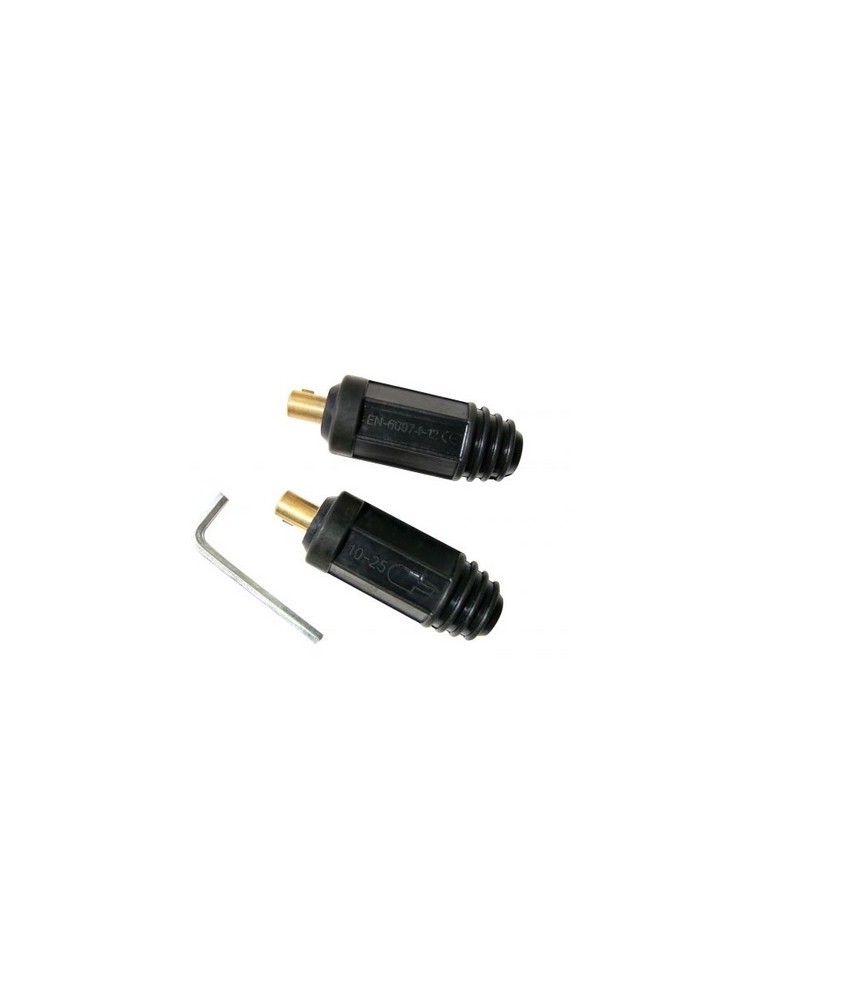 CONECTOR MACHO 25MM BLISTER 2 UDS