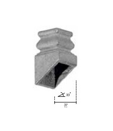 MACOLLAS EN 16 MM CUADRADO 2032-MA-16 NIQUEL
