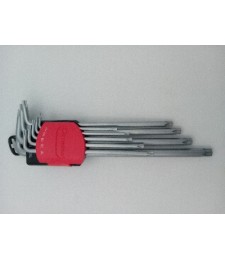 JUEGO LLAVES MACHO TORX XL 9PZAS T10-T50 | Herrajes HE