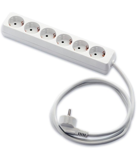 BASE 6 TOMAS C/INTERRUPTOR+CABLE 1,5M