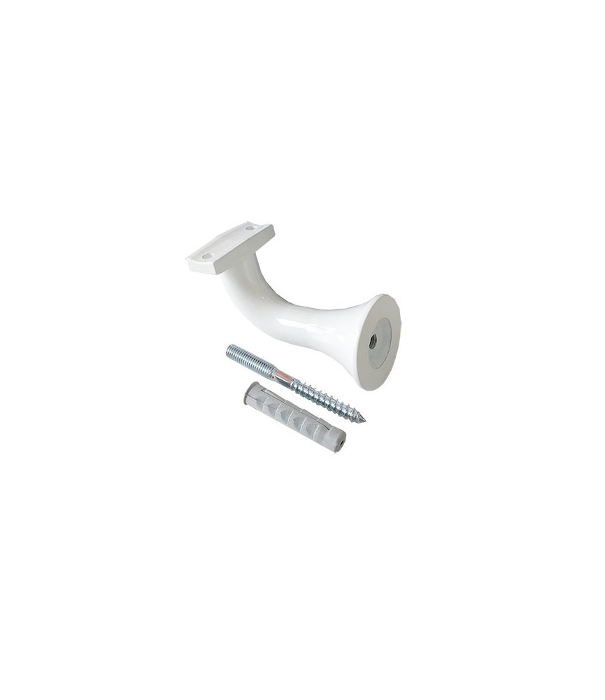 SOPORTE PASAMANOS ALUMINIO BLANCO SOP-5 TROMPETA