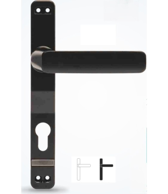 MANIVELA CON PLACA LARGA 85 CERRATO BLANCA