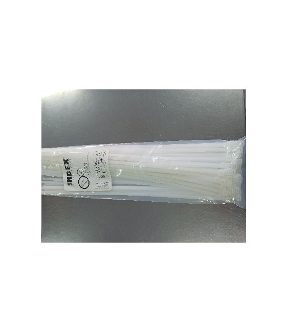 BRIDA NYLON BLANCA 7.6X540  (100 UNID) | Herrajes HE