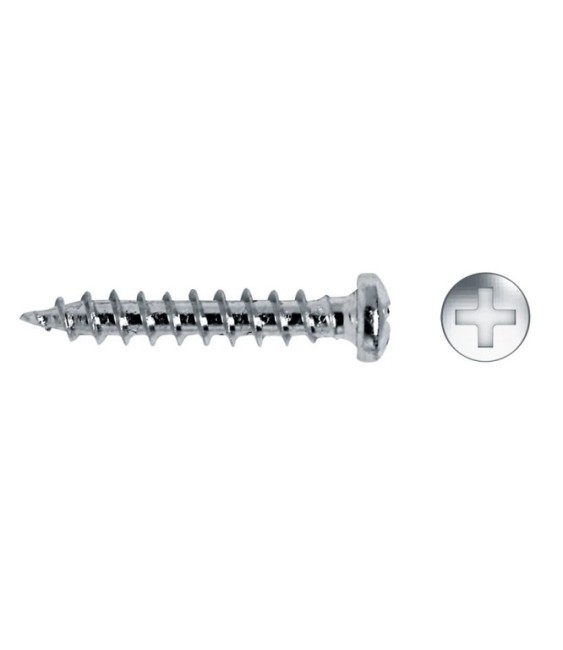 TORNILLO FIJACION CORREDERA DIN FCE 4.5X30 ZINCADO | Herrajes HE