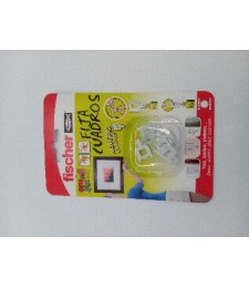 FIJACUADROS BLANCO BLISTER 8UDS | Herrajes HE