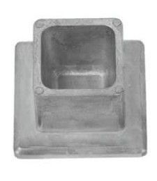 BASE ALUMINIO 80X80 NEGRO