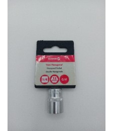 VASO HEXAGONAL 1/4 CrV 13MM | Herrajes HE