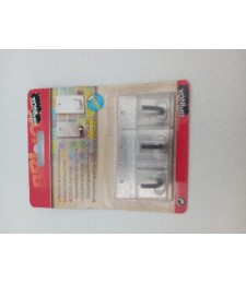 PERCHA ADHESIVA BRINOX ACERO MED.INOX BLISTER 3UDS | Herrajes HE