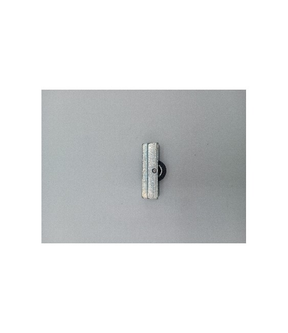 RUEDA MAMPARA COR20-40X12MM ALUMINIO | Herrajes HE