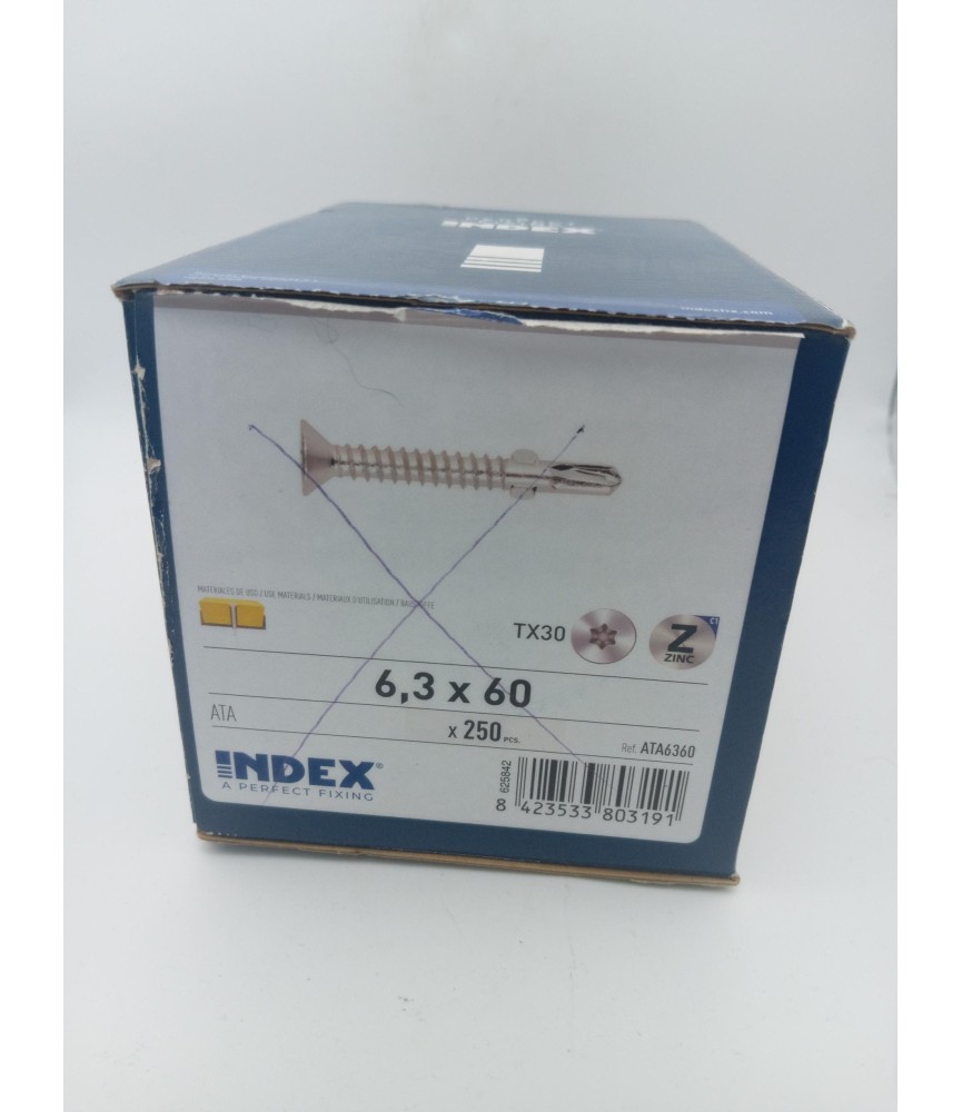 TORNILLO AUTOTALADRANTE DIN ATA 6,3 X 60