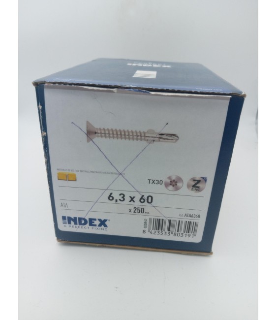 TORNILLO AUTOTALADRANTE DIN ATA 6,3 X 60 | Herrajes HE