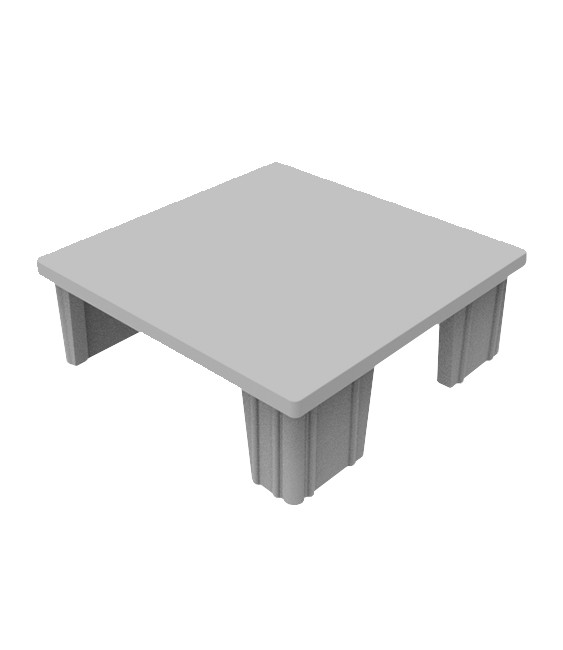 TAPA/UNION/FIJACION TUBO 100X100 BLANCO | Herrajes HE