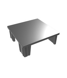 TAPA/UNION/FIJACION TUBO 100X100 NEGRO