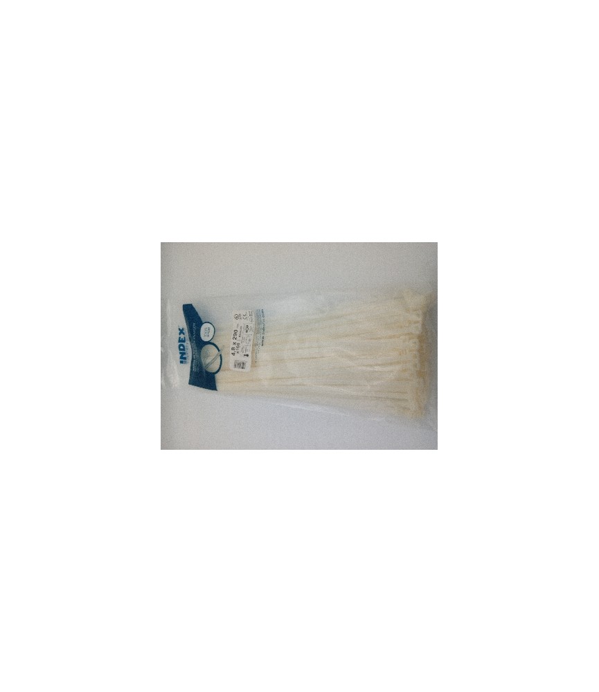 BRIDA NYLON BLANCA 4.8X290 (100 UNID) | Herrajes HE