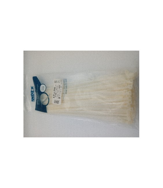 BRIDA NYLON BLANCA 4.8X290 (100 UNID) | Herrajes HE