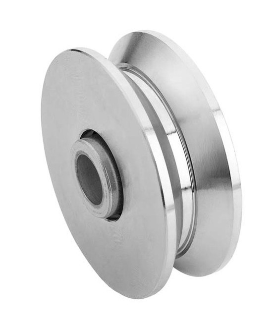 POLEA DE 100 ANGULO INOX