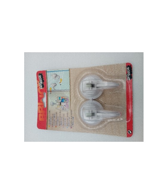 PERCHA VENTOSA BRINOX 44MM (BL.2UNID.) | Herrajes HE