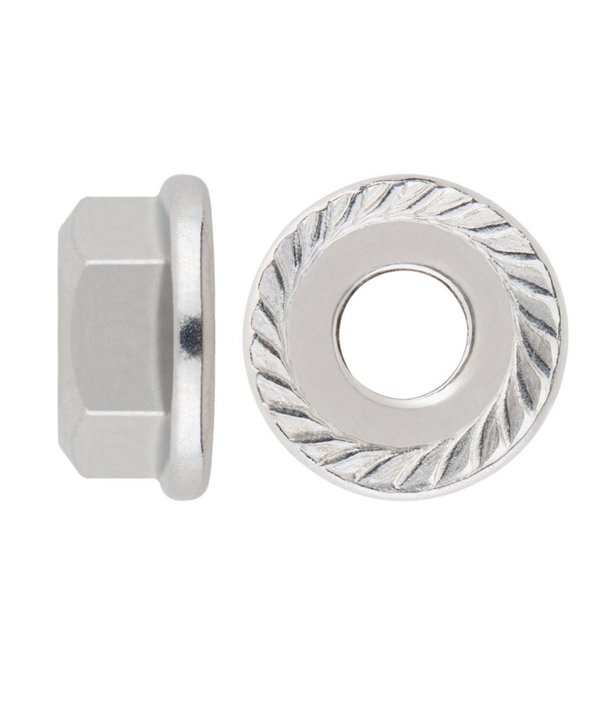 TUERCA BRIDA GRAFILADA DIN-6923 M.10 A-2