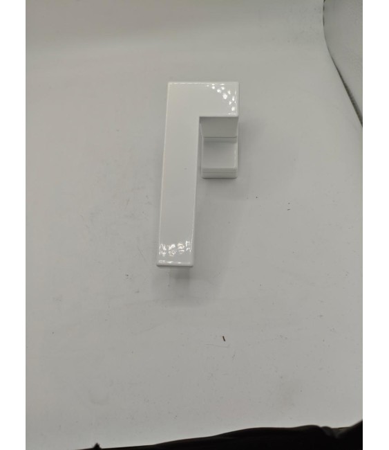 MANILLA RECTA ACTEAL MULTIPUNTO ACODADA BLANCA IZDA | Herrajes HE