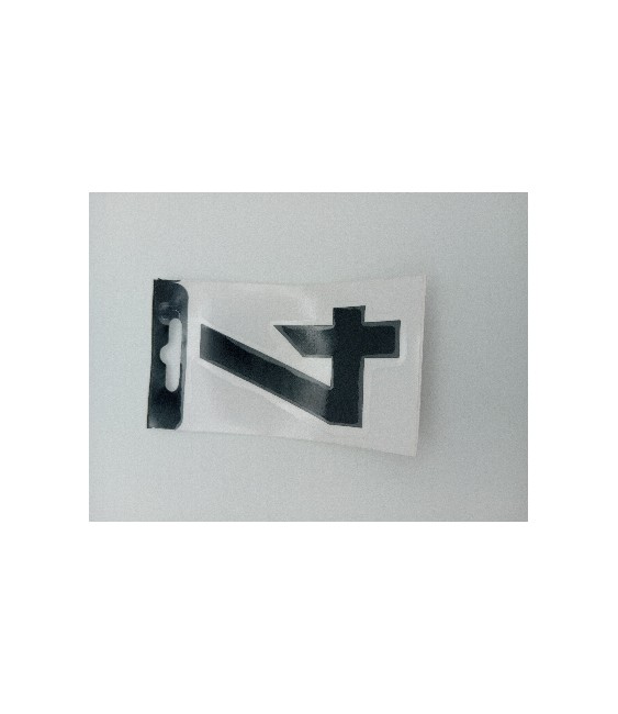 NUMERO VINILO 8CM NEGRO 4