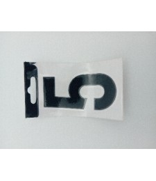 NUMERO VINILO 8CM NEGRO 5