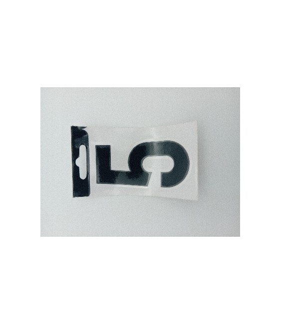 NUMERO VINILO 8CM NEGRO 5