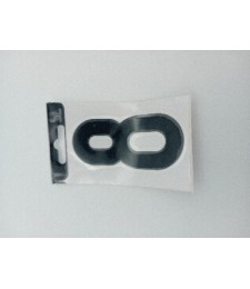 NUMERO VINILO 8CM NEGRO 8