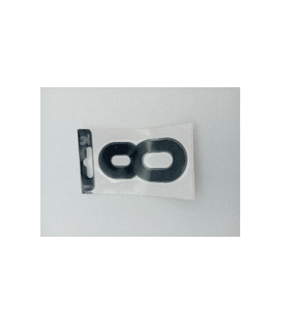 NUMERO VINILO 8CM NEGRO 8