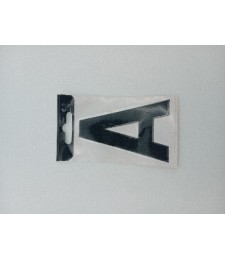 LETRA VINILO 8CM NEGRO "A" | Herrajes HE