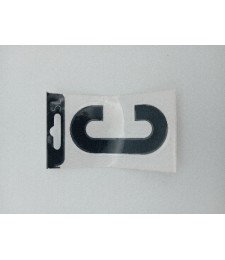 LETRA VINILO 8CM NEGRO C