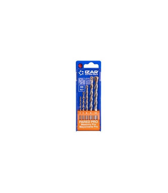 JUEGO BROCAS PARED PROFESIONAL 4-10 (5 PIEZAS)